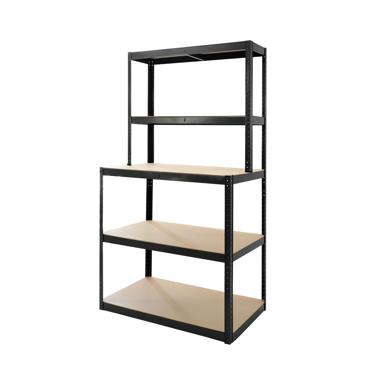 Tower Rack Pro - 5-Tier Shelving & Workbench combo - 100 x 60 x 180 cm