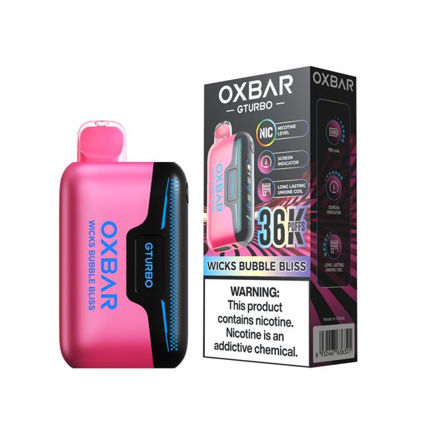 Oxbar Gturbo 36000 Puffs Wicks Bubble Bliss