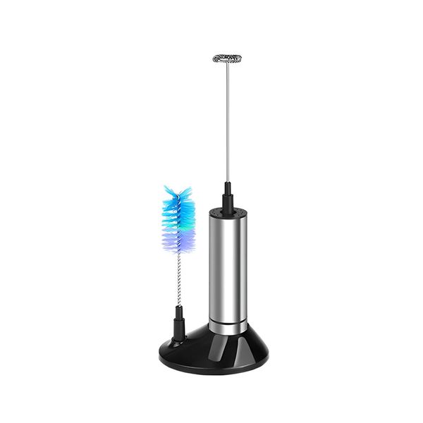 Multi-Functional Handheld Milk Frother With Brush Stand