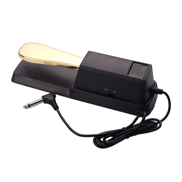 Metal Damper Foot Pedal for Piano with Polarity Switch and Synthesizer Use