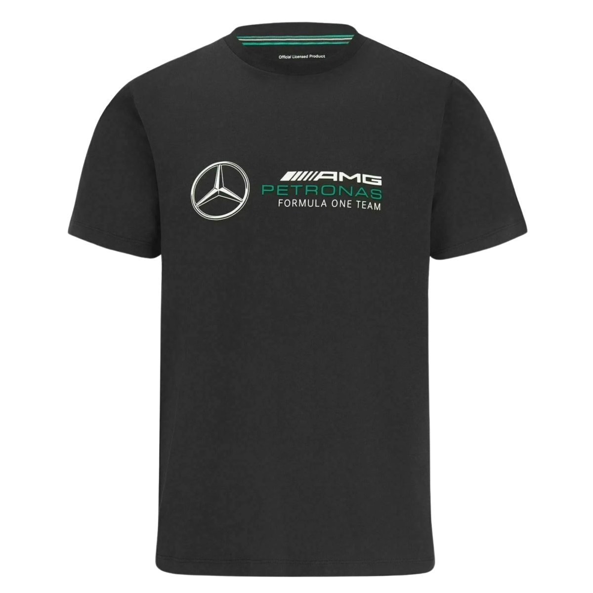 Mercedes Benz AMG Petronas F1 Unisex Large Logo T-Shirt - Black | Shop ...