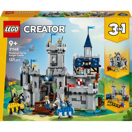 LEGO® Creator 3in1 Medieval Horse Knight Castle Playset Building Toy 31168 Image