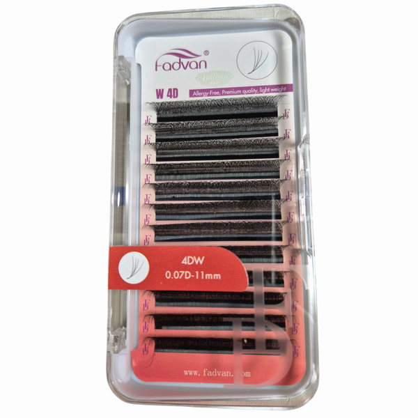 Fadvan- 11mm D-Curl 4d W/Clover Lashes 0.07mm