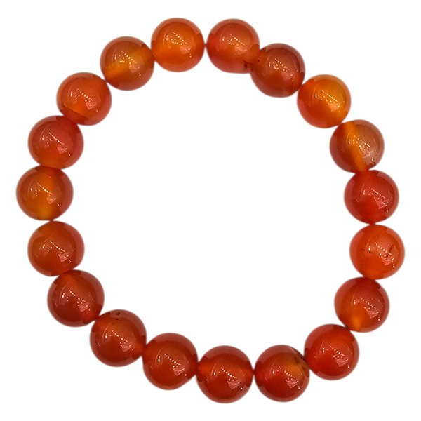 Gift Emporium Carnelian Bead Bracelet - 8cm Stretch Stone Bracelet