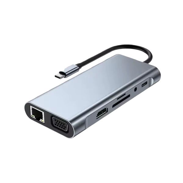 11-in-1 USB C Docking Station Hub Compatible with MacBook Pro/Air PC