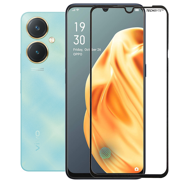 TechByte Tempered Glass Screen Protector for Vivo Y27 (2023)