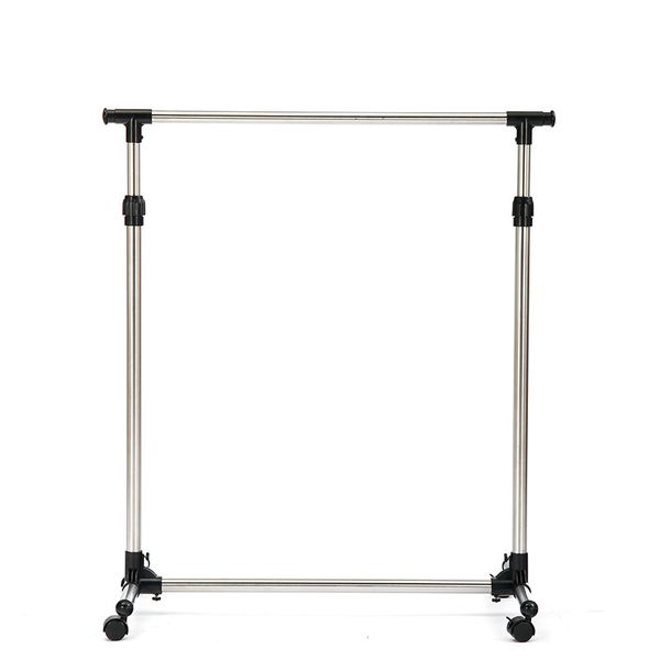 Adjustable Garment Rack with Casters - Duty Stainless Steel Clothes Rail