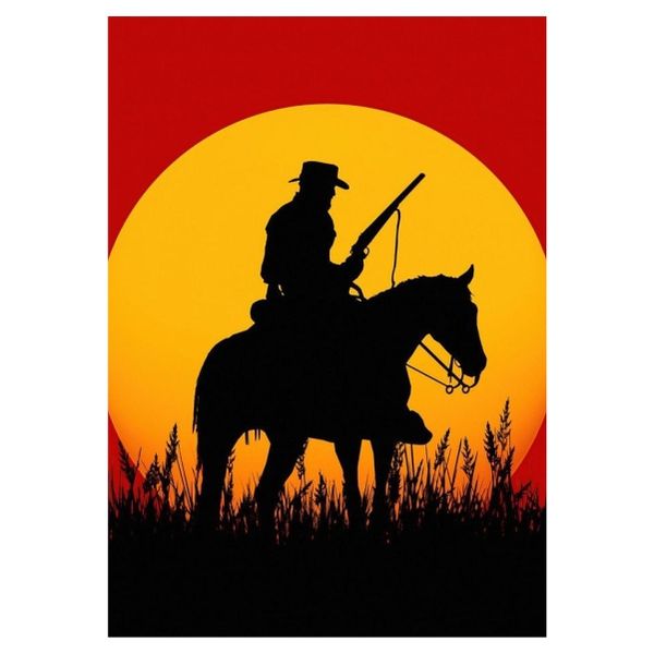 RDR2 Yellow Sunset - A1 Poster