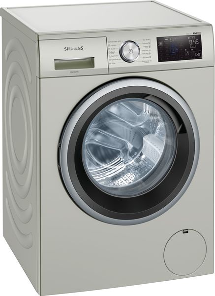Siemens - 10kg iQ500 Compact Washer 1400rpm - Silver Inox