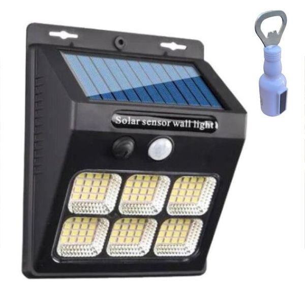 Solar Motion Sensor Wall Lamp 6 LED And A Bottle Opener