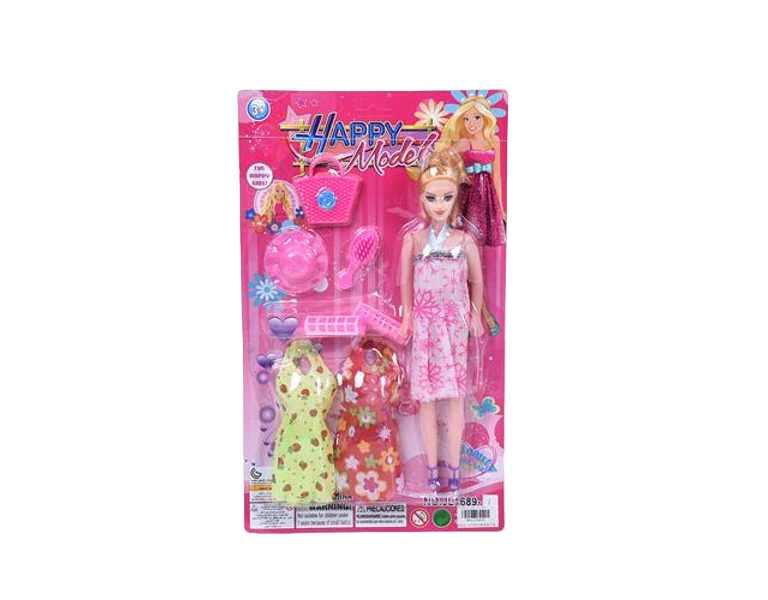 Princess Doll with Dresses and Accessories - 36cm