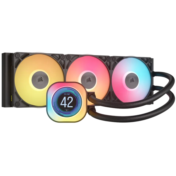Corsair iCUE LINK TITAN 360 RX LCD 360mm RGB CPU Cooler - Triple 120mm Fans