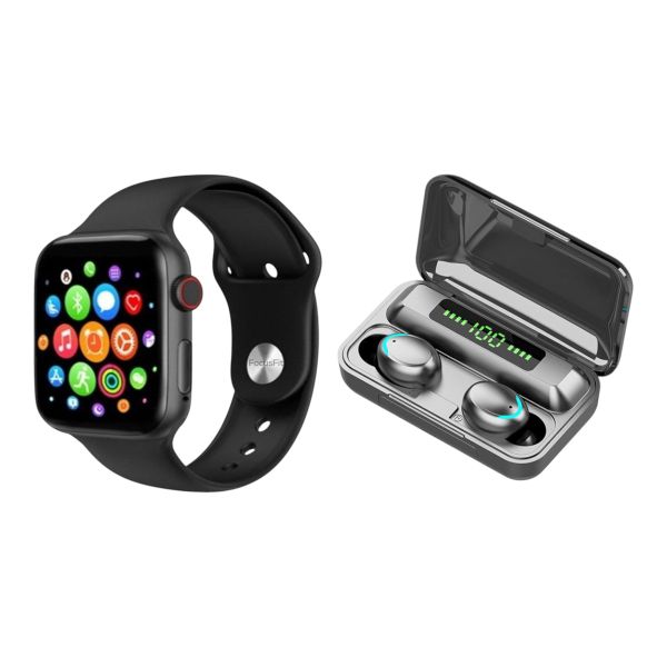T500 Smartwatch and F9 Wireless Earphones Set