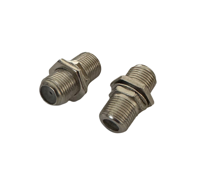 SiRCONY (2 PACK) or (10 PACK) F-Type COAX connector Barrel