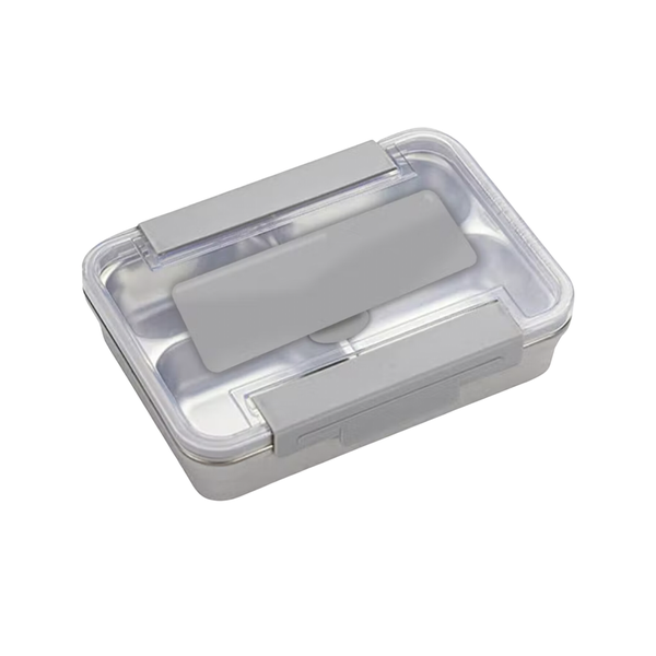 4-Compartment Stainless Steel Lunch Box