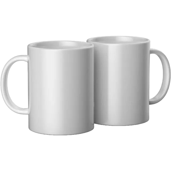 Cricut Coffee Mugs - Ceramic Blank Cups - White 425ml Mug Sets 2 Pack