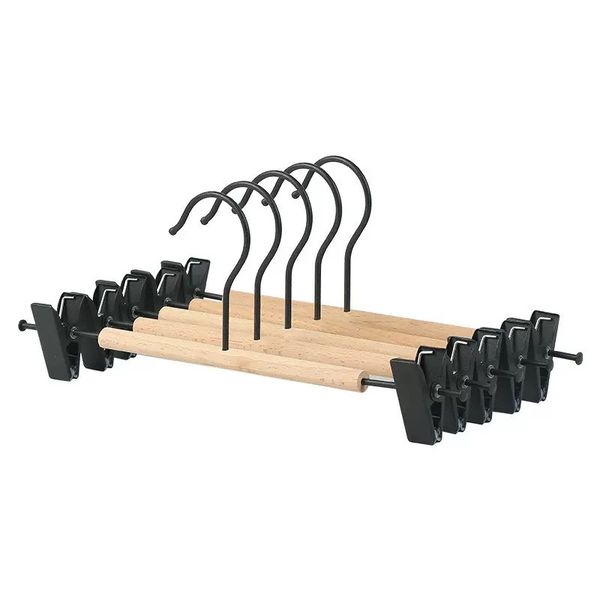 30x13cm-Metal &amp; Wood Hangers With Clip-5 Pack