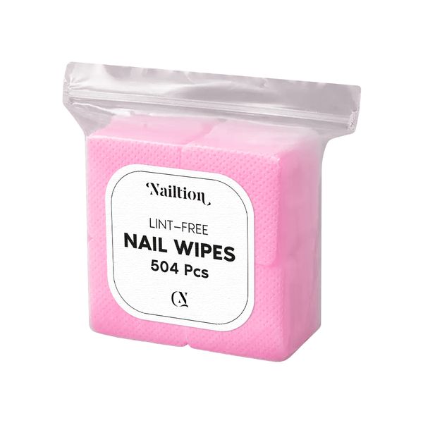 Nailtion 504 Pieces Lint Free Disposable Nail and Lash Glue Wipes