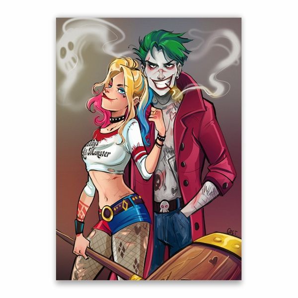 Joker And Harley Quinn Poster - A1