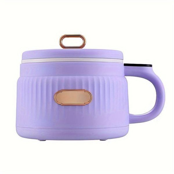 Compact 1.6L Electric Cooker - Portable Two-Color Selection Touch Control