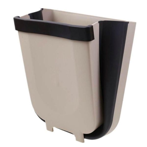 Collapsible Foldable Kitchen Hanging Garbage Bin Trash Can