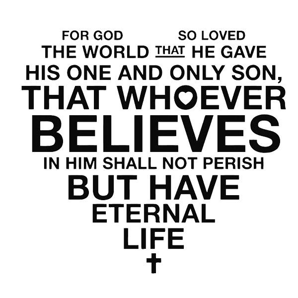 Sticker Art: Wall Sticker - Bible: John 3:16