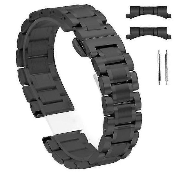 Steel Replacement Strap for Watch Band 18mm 20mm 22mm 24mm Black 14mm