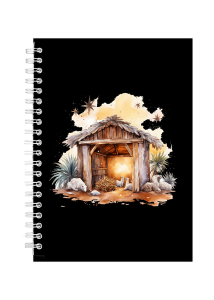 Christian Nativity Scene Bible Notepad Writing Book Makes Ideal Gift A5 402