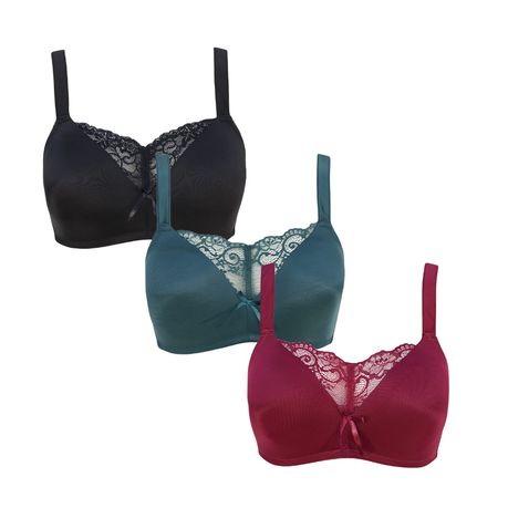 Women's Wireless Bra Full Coverage Padded Comfort Soft Pack of 3, Shop  Today. Get it Tomorrow!