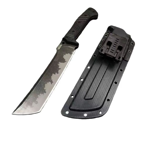 Tactical Machete Fixed Blade Knife with Kydex Sheath Out Door