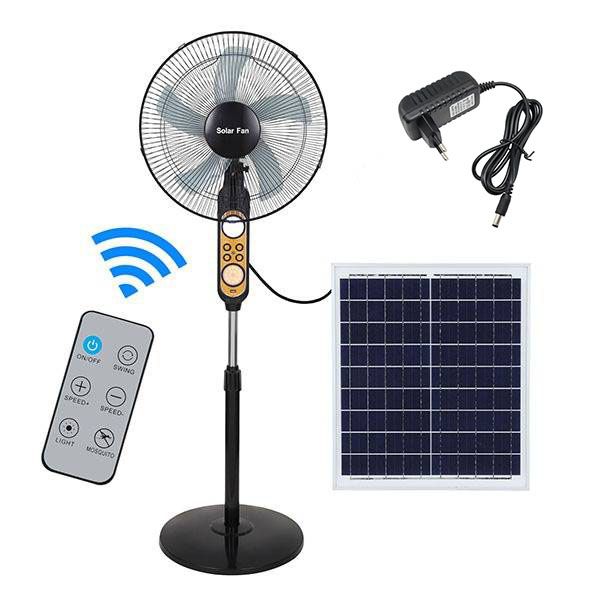 Rechargeable Fan With 2 LED Lights &amp; remote