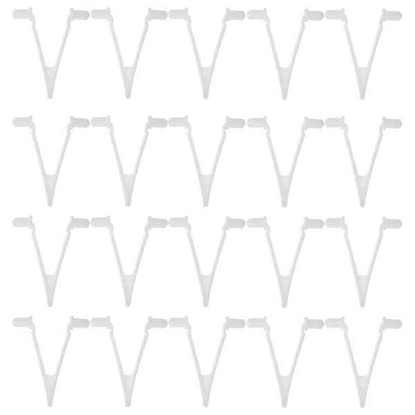20 Pcs Pool Supplies V-Clip Butterfly Telescopic Pole Fixing Clip