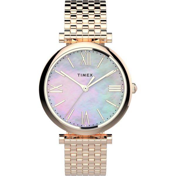 Timex Ladies Parisienne TW2T79100 SS Rose Gold-IP Watch