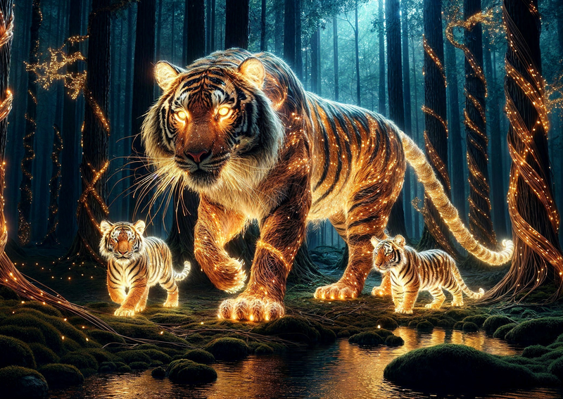 Canvas Wall Art Home Decor - Powerful Tiger