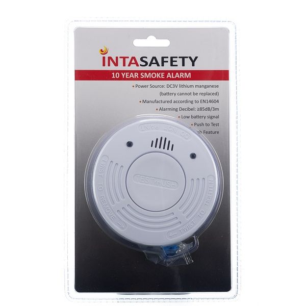Inta Safety Long-life Battery Operated Smoke Detector