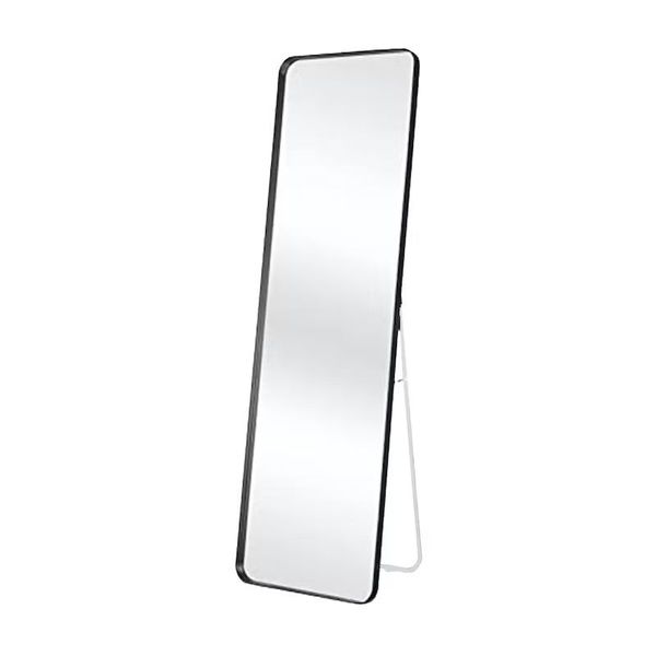 Black Frame Rectangular 158 cm x 48 cm Glass Mirror