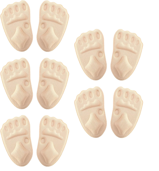 Sumvov 5 Pairs Metatarsal Pads, Non-Slip Ball of Foot Cushions for Women
