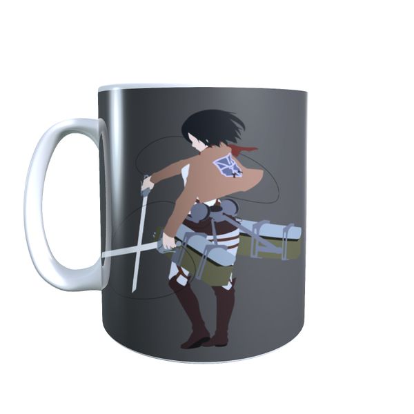 Mikasa Back Minimal - Attack on Titan Coffee Mug