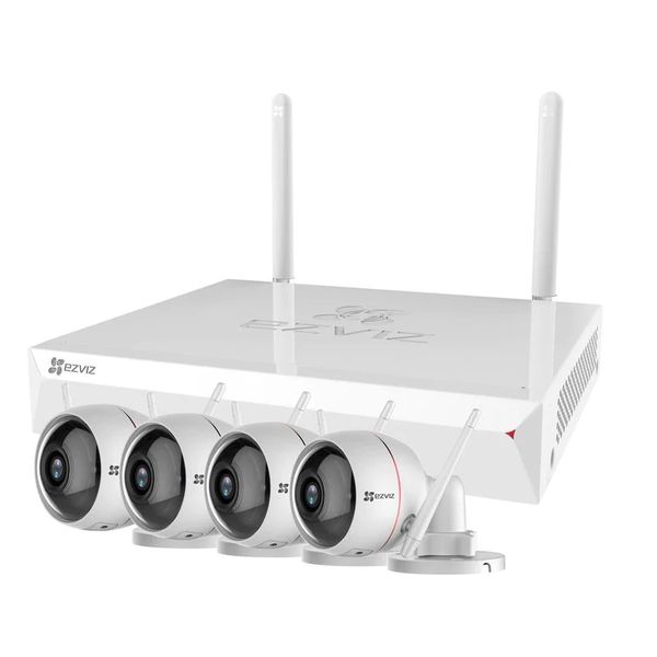 EZVIZ CCTV 8 Channel FHD NVR Security System Kit With 4 Cameras - White