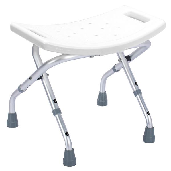 Foldable Aluminum Shower Chair - Non-Slip Bath Seat for Elderly &amp; Disabled