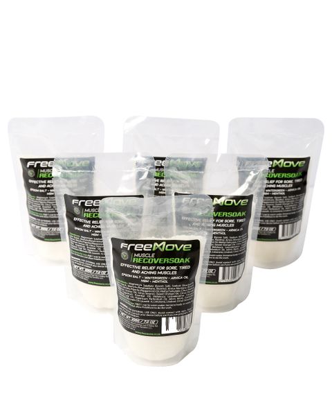 FreeMove muscle recover bath soak 6x200g single use packs