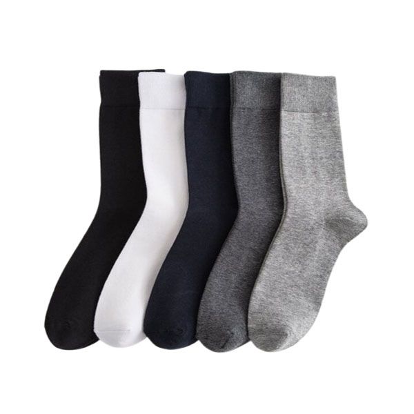 Secret Shield Men Solid Crew Socks 6 Pairs