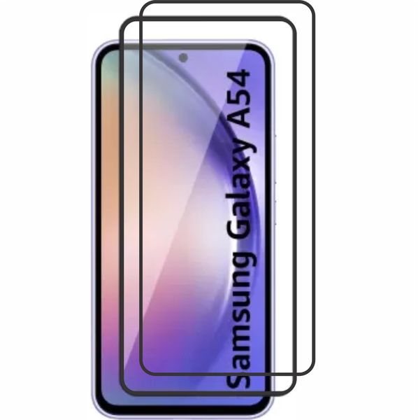 Samsung Galaxy A54 9D Tempered Glass 9H Screen Protector PACK OF 2