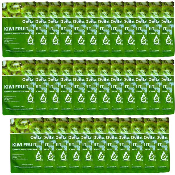 Pack of 35 Kiwi Fruit Brightening Face Mask