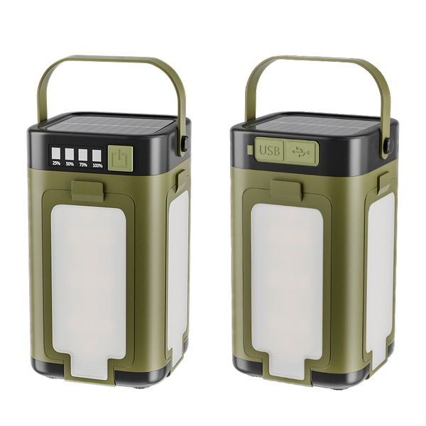2 PACK Solar LED Camping Lantern Portable IPX4 Waterproof Camping Lamp