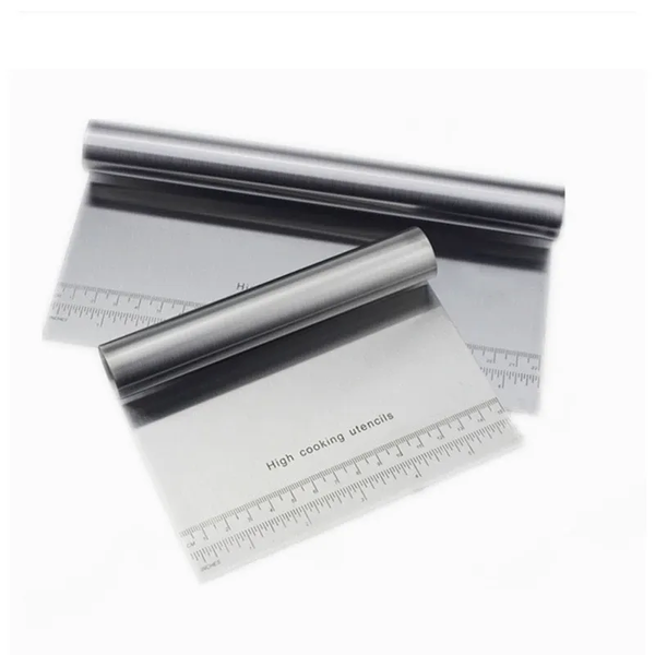 Dough Scraper/Cutter - Stainless Steel Set of 2:15cm &amp; 22cm