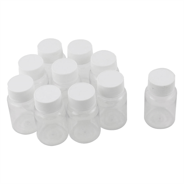 100Pcs Refillable Bottles 15Ml Pet Clear Empty Seal Bottles Container