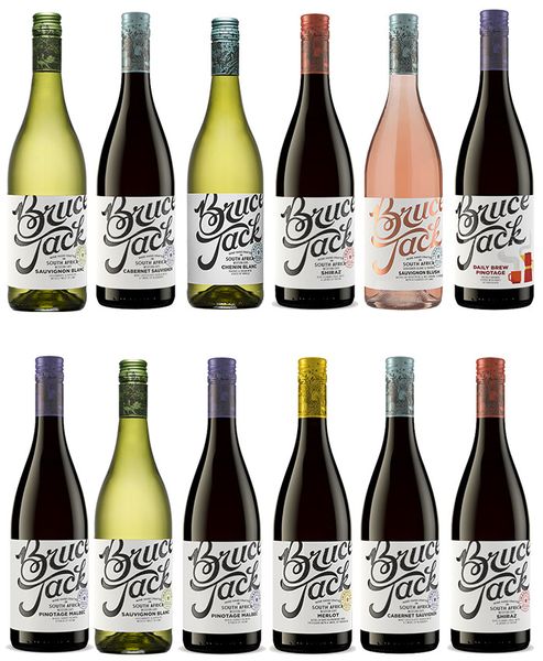 Mixed case of Bruce Jack Wines - 12 x 750 ml