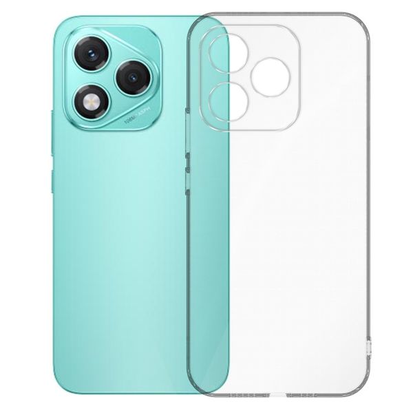 Compatible with Honor 400 Lite TPU Clear Shockproof Phone Cover-Transparent