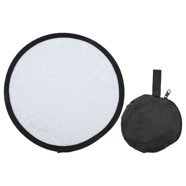 30cm Silver/White 2-in-1 Round Photo Light Reflector